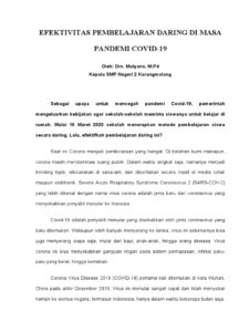 Pembelajaran Daring Jadi Pilihan Saat WFH, Ini Pandangan Pakar Universitas Muhammadiyah Surabaya