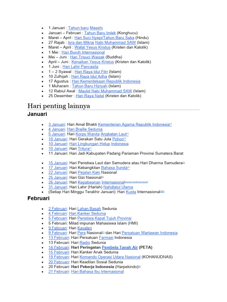 25 Juni 2026 Jumat atau Sabtu? Ini Hari Penting Nasional & Internasional