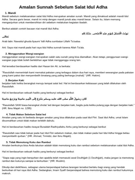 Daftar Amalan Sunnah Sebelum dan Sesudah Shalat Idul Fitri, UAH Ingatkan Cukur Kumis