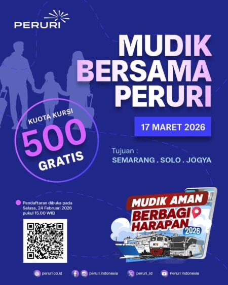Mudik Gratis Peruri 2026 Dibuka, Cek Informasi Lengkapnya