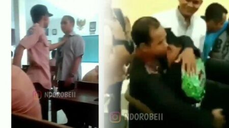 Guru NTT Viral dengan Salam Peluk dan Cium Pipi Siswa Laki-Laki