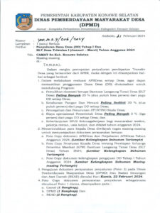 Potensi Gagal Salur DD Tahap I, BPMD Alor Terbitkan Surat Penegasan