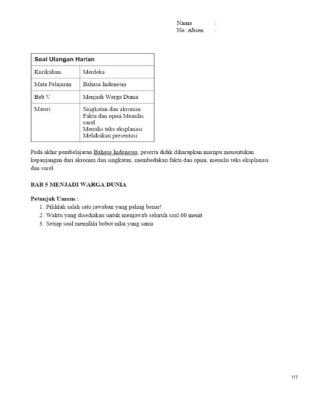 Soal dan Jawaban B Indonesia Kelas 10 Halaman 126-128 Bab 5