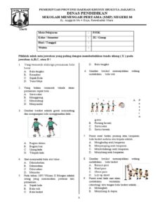 50 Soal Ujian PJOK Kelas 9 SMP 2026 dan Jawaban ASAJ-US