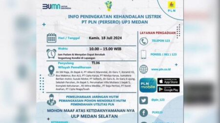 Peringatan Pemadaman Listrik, Ini Wilayah Terdampak Mulai Hari Ini