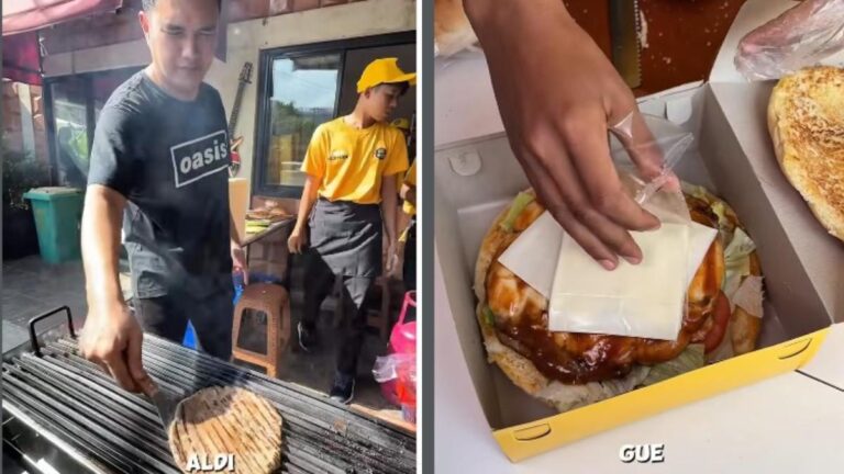 Tetangga Siram Air ke Antrean Aldi’s Burger, Aldi Taher Gercep Silaturahmi dan Bawa Burger