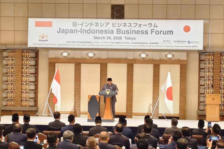 Pidato lengkap Prabowo di forum bisnis Indonesia-Jepang, Senin (30/3)