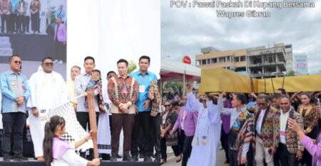 Cek Fakta: Gibran Ikut Pikul Salib di Pawai Paskah?