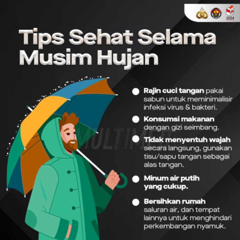 Musim Hujan di Priangan, Tips Sehat dari Kementerian Kesehatan