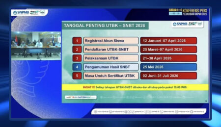 Ada perubahan jadwal unduh kartu peserta UTBK-SNBT 2026, bisa dimulai tanggal berapa?