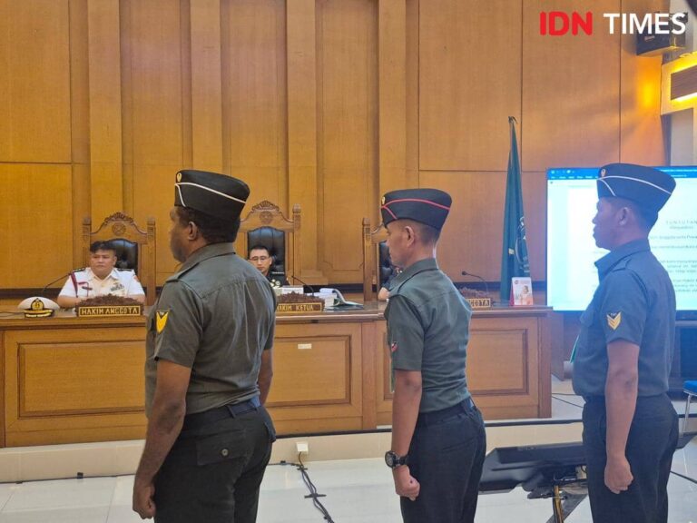 3 TNI Terdakwa Pembunuhan Kacab BRI Jalani Sidang Vonis Hari Ini