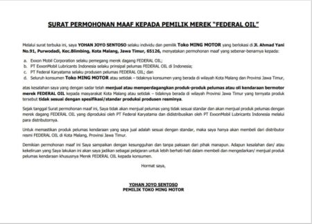 Permohonan Maaf Terbuka