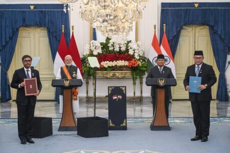 Kesepakatan Strategis Prabowo – Modi: Pelabuhan, QR, dan Pemugaran Candi
